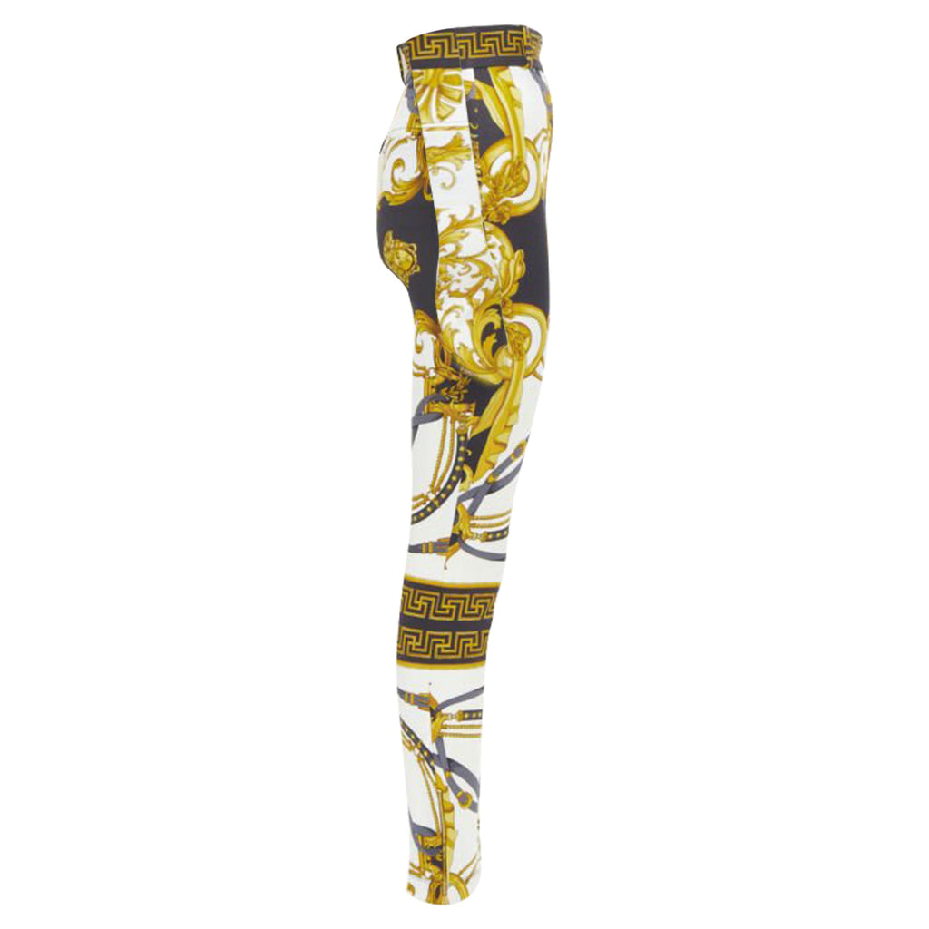 Versace Rodeo Barocco harness legging pants