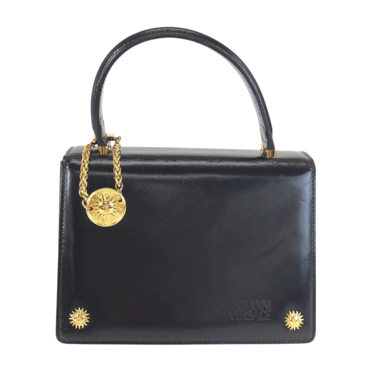 Versace Leather Handbag (Pre-Owned)