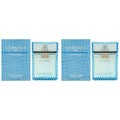 Versace Man Eau Fraiche by Versace for Men - 3.4 oz EDT Spray - Pack of 2