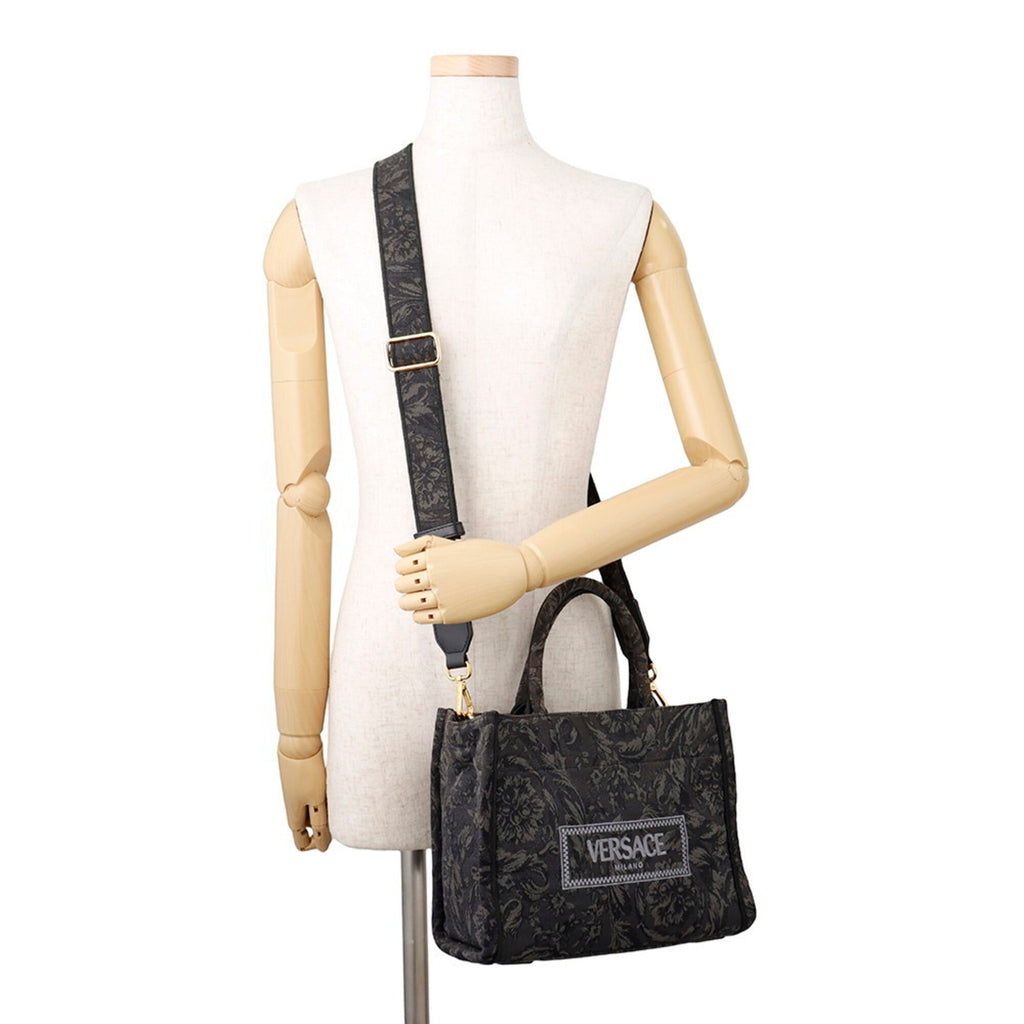 Versace  Canvas Handbag Shoulder Bag (Pre-Owned)