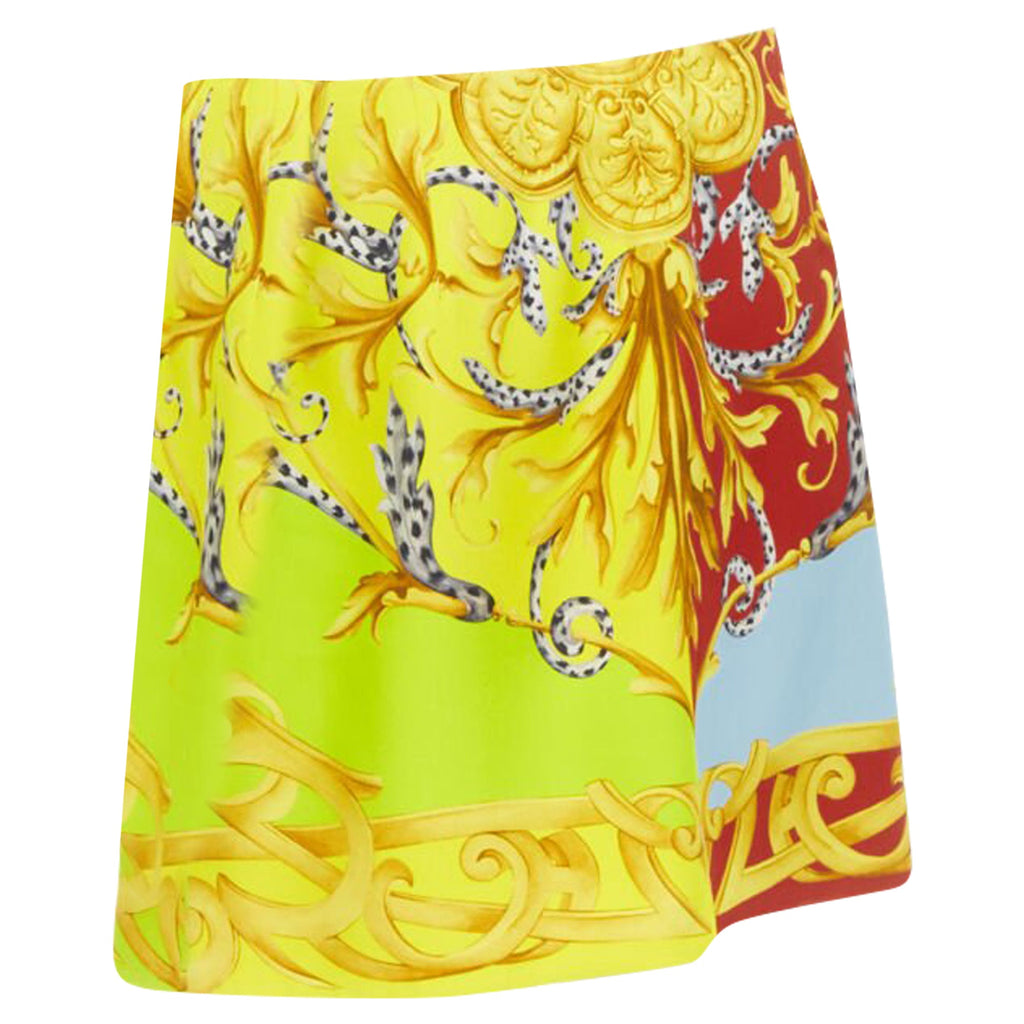 Versace Pop Acantus Barocco g Medusa safety pin slmini skirt