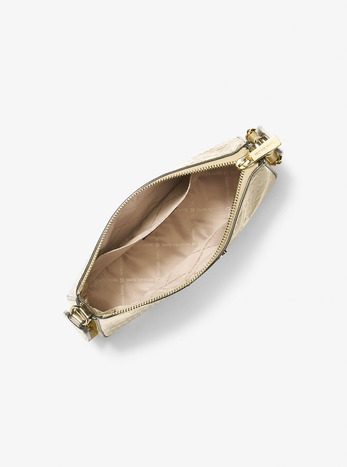 Jet Set Small Metallic Logo Debossed Crossbody Bag with Case for Apple Airpods Pro