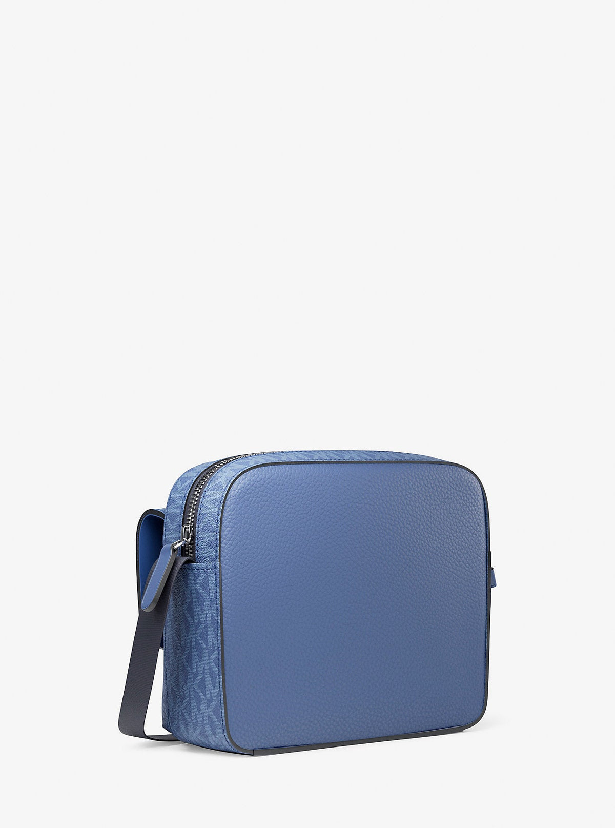 Cooper Medium Pebbled Leather and Signature Logo Camera Crossbody Bag