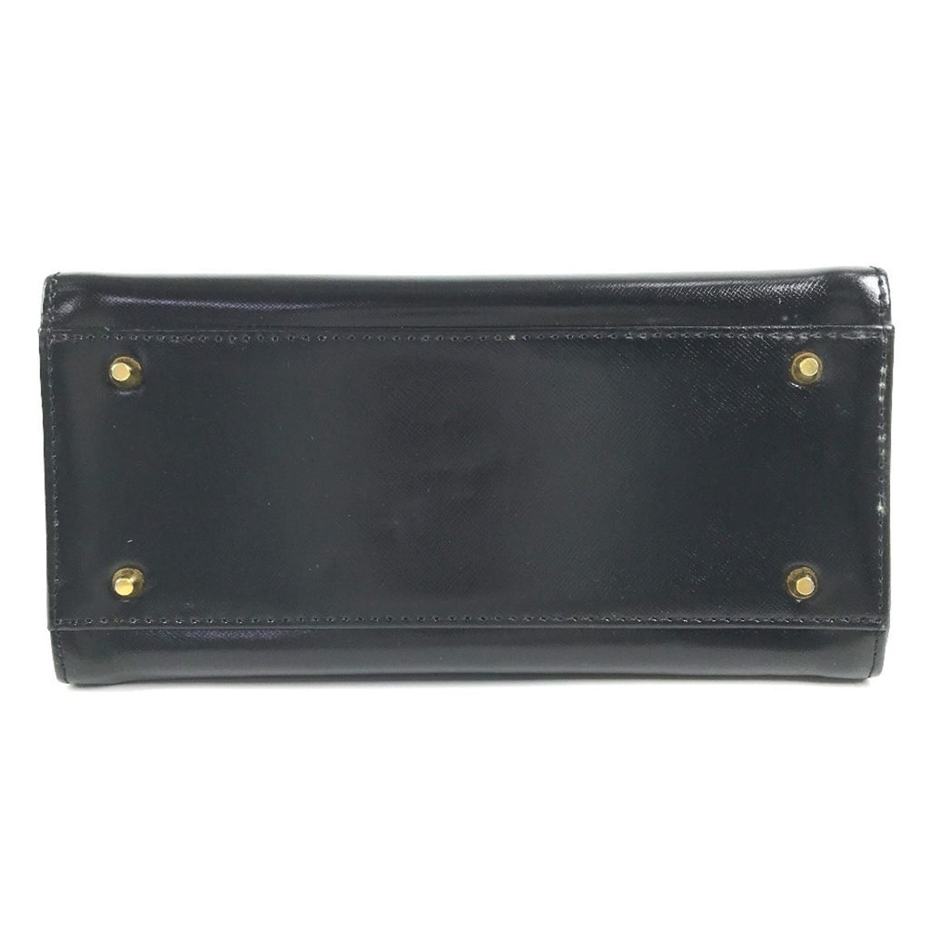 Versace Leather Handbag Shoulder Bag (Pre-Owned)