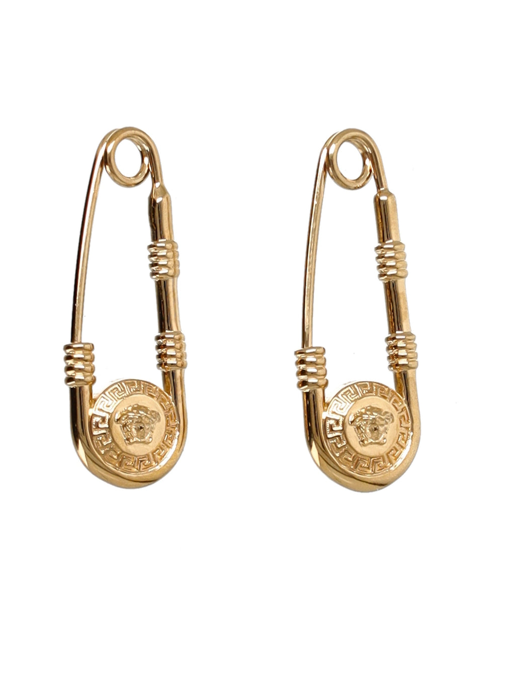 Gold-Tone Safety Pin Earrings