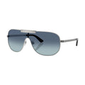 Versace Sunglasses Shield Full Rim, Silver Frame And Light Blue Gradient Dark Blue Lens Ve2293100019