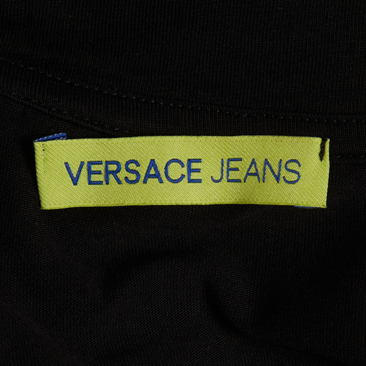 Versace Jeans Black Logo Tiger Graphic Jersey Polo Shirt