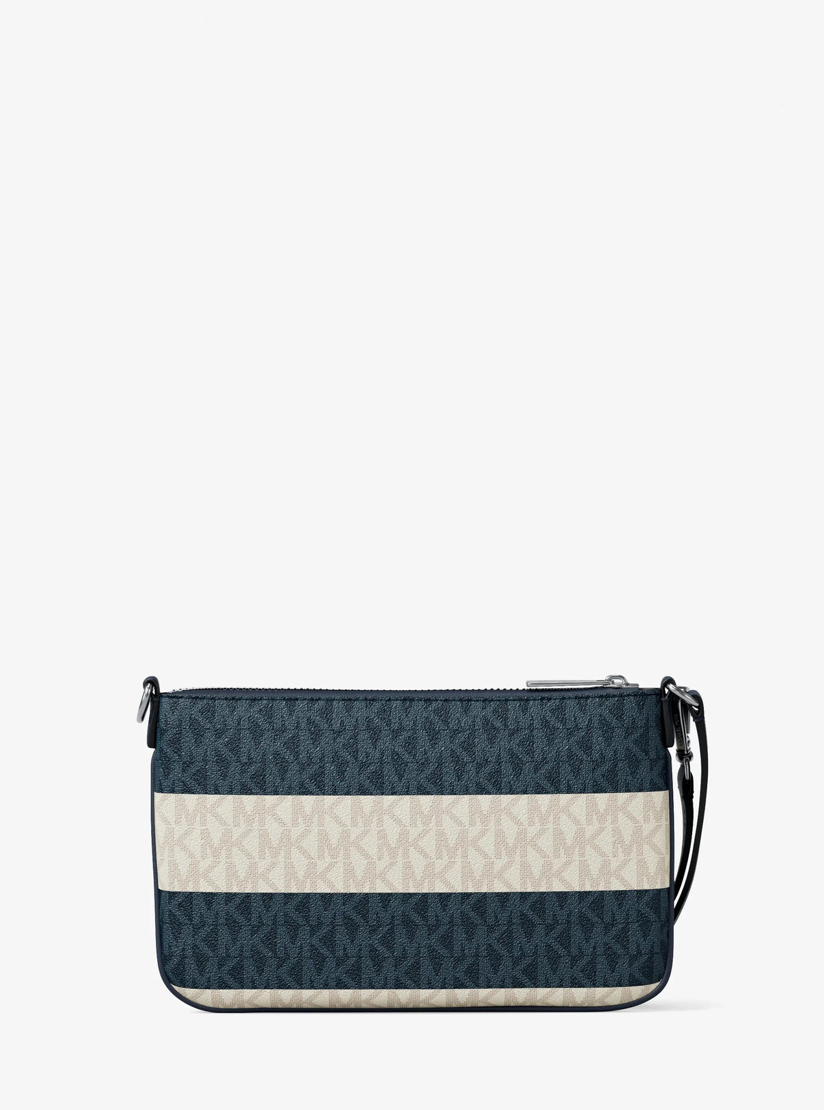 Jet Set Travel Striped Signature Logo Convertible Wristlet