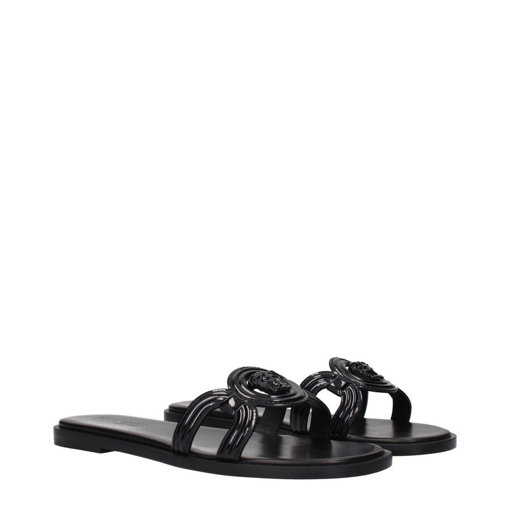 Versace Leather Women's Slippers