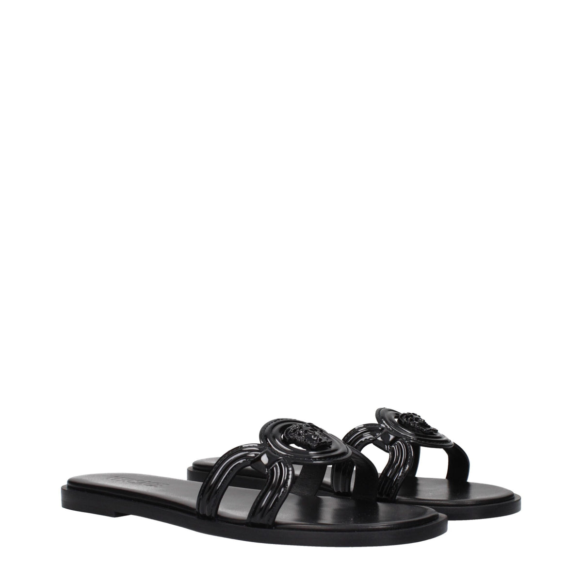 Versace Leather Women's Slippers