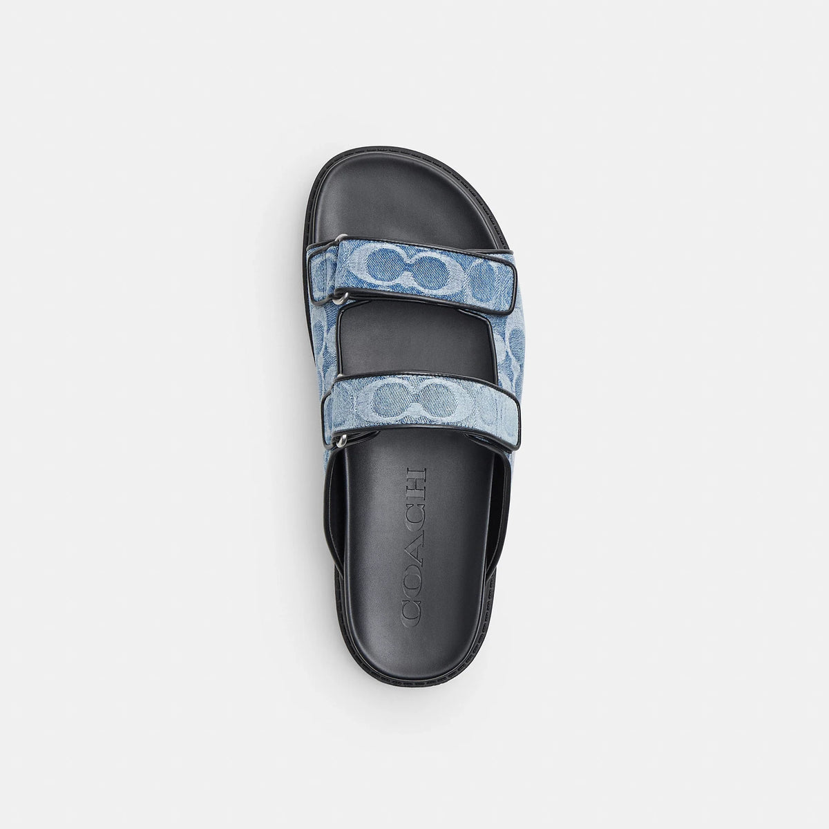 Coach Outlet Double Banded Sandal In Signature Denim