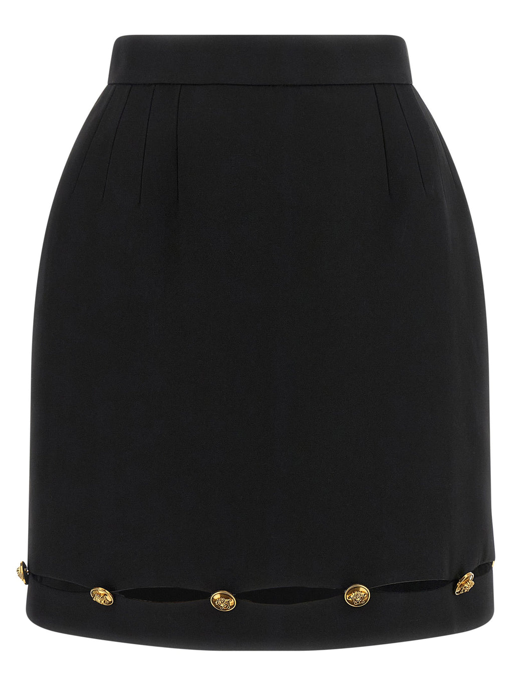 Versace Virgin Wool Long Women's Skirt