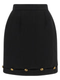 Versace Virgin Wool Long Women's Skirt
