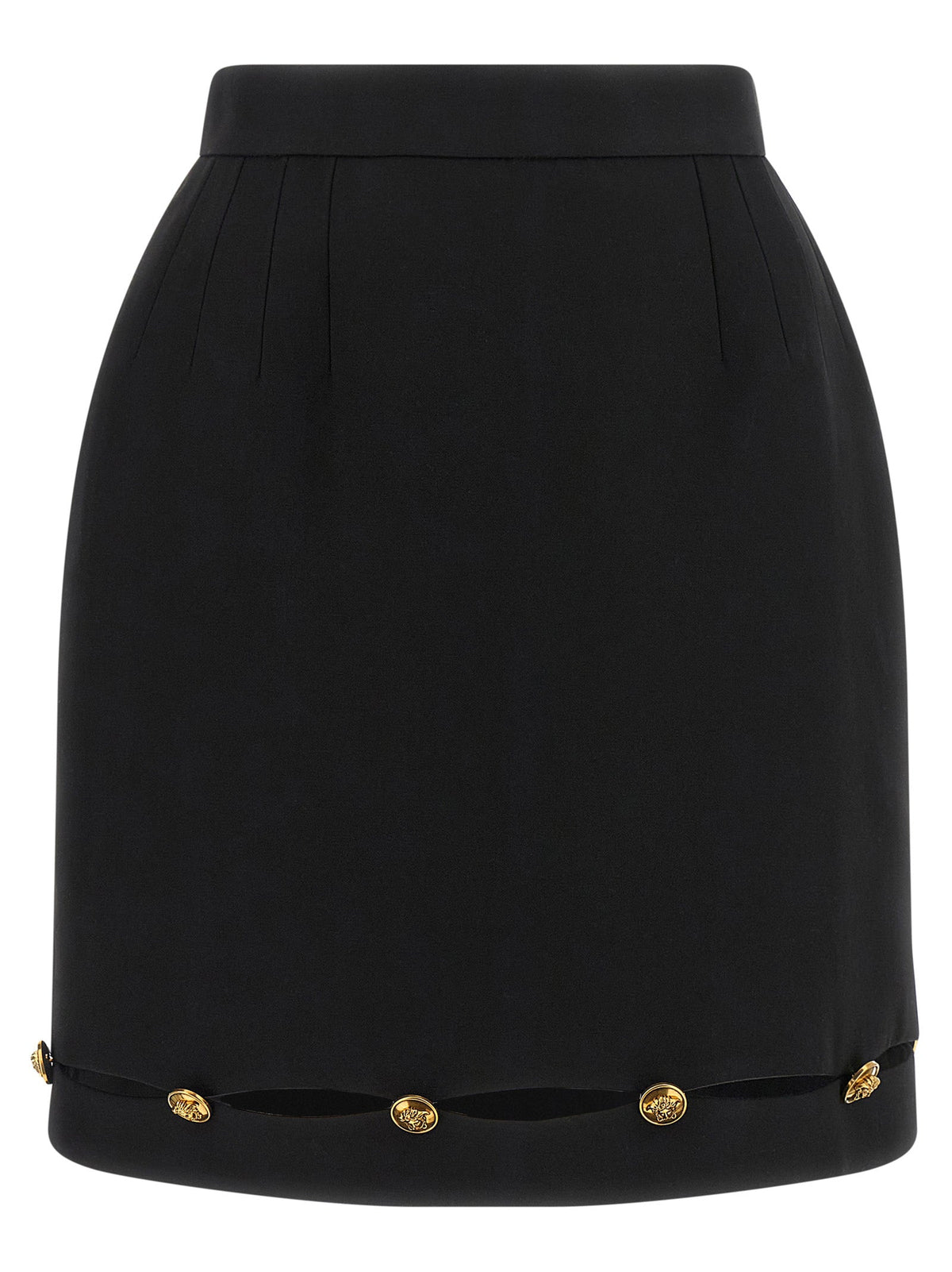 Versace Virgin Wool Long Women's Skirt