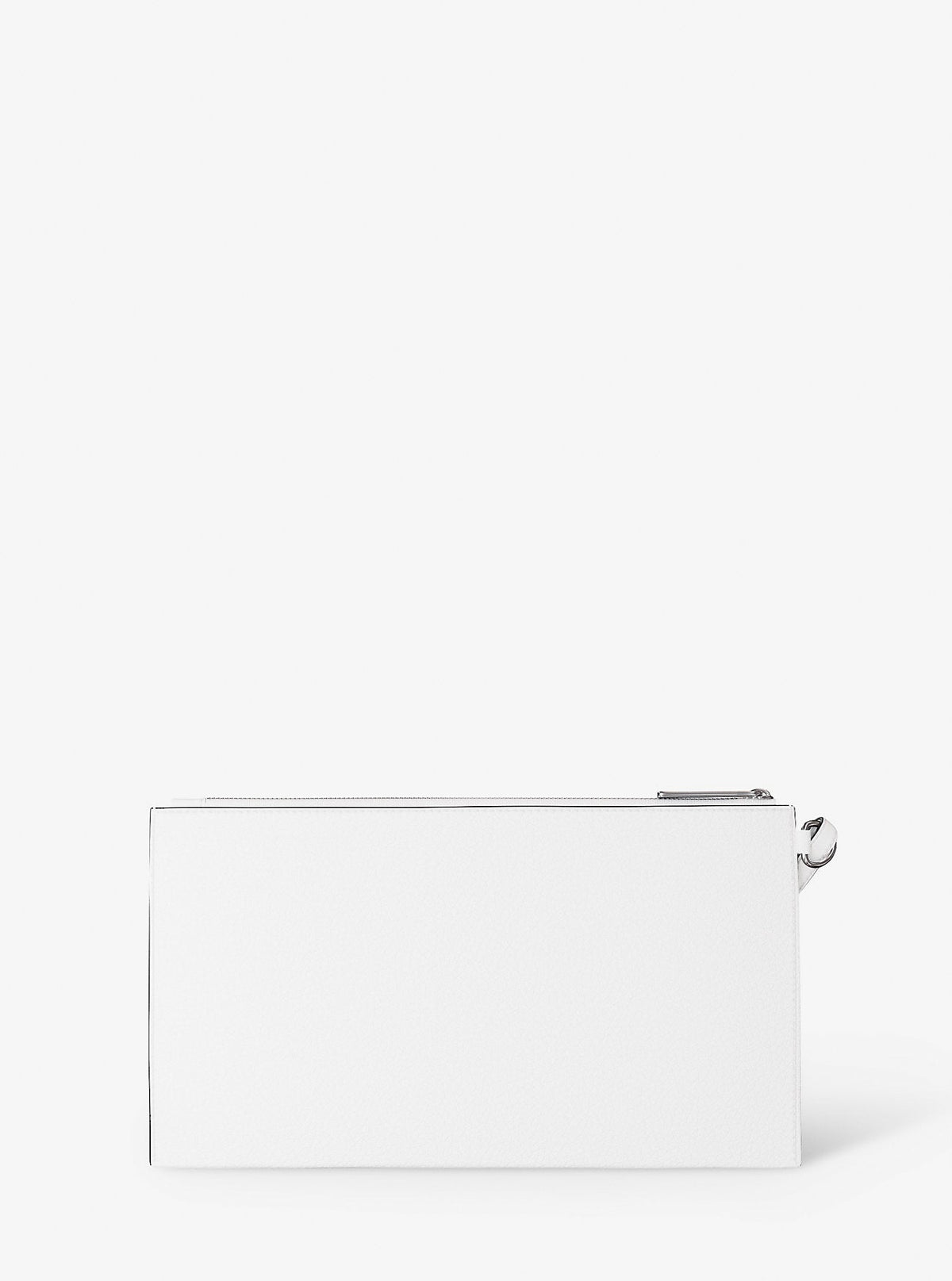 Jet Set Large Studded Pebbled Leather Wristlet