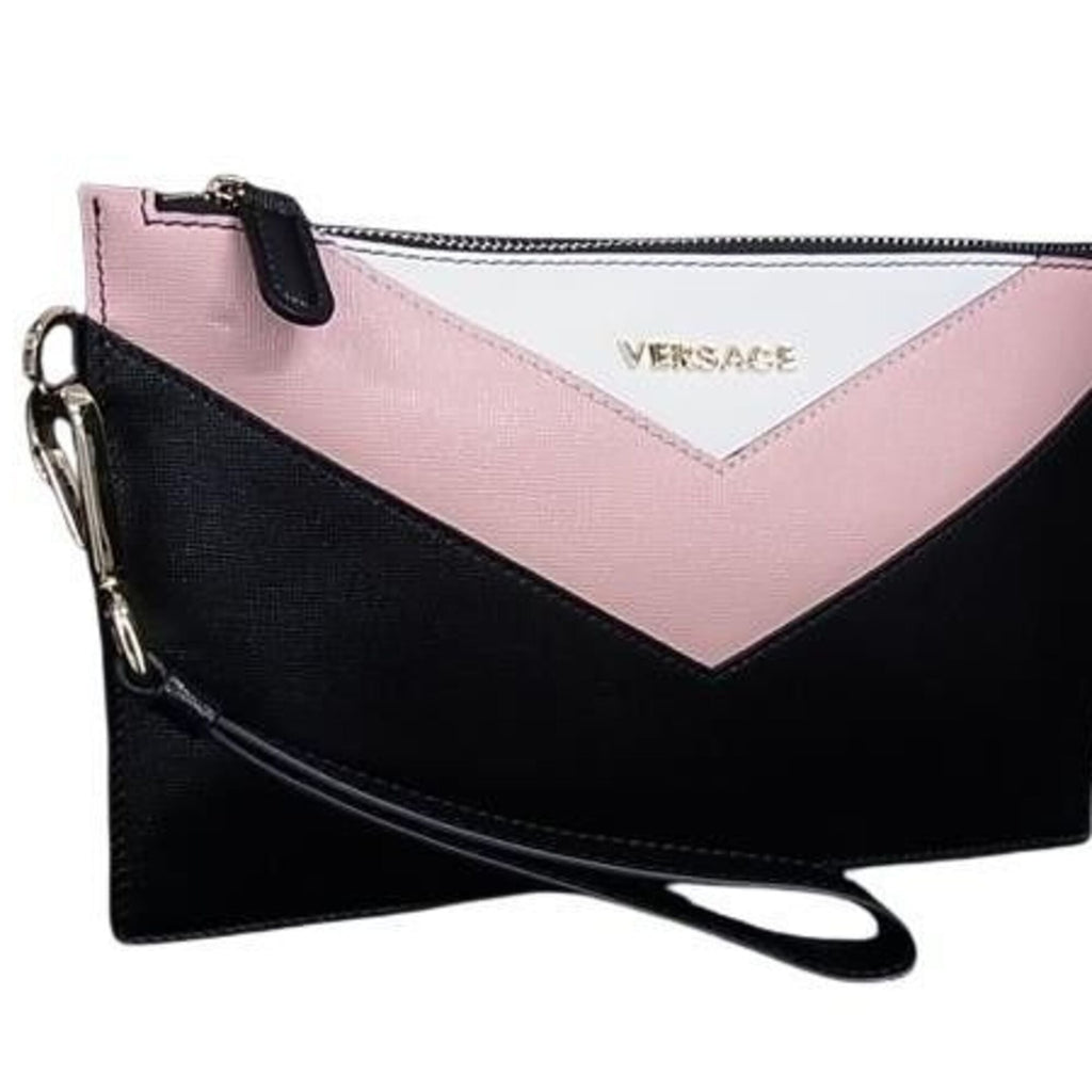 Versace pink Leather Clutch Bag (Pre-Owned)
