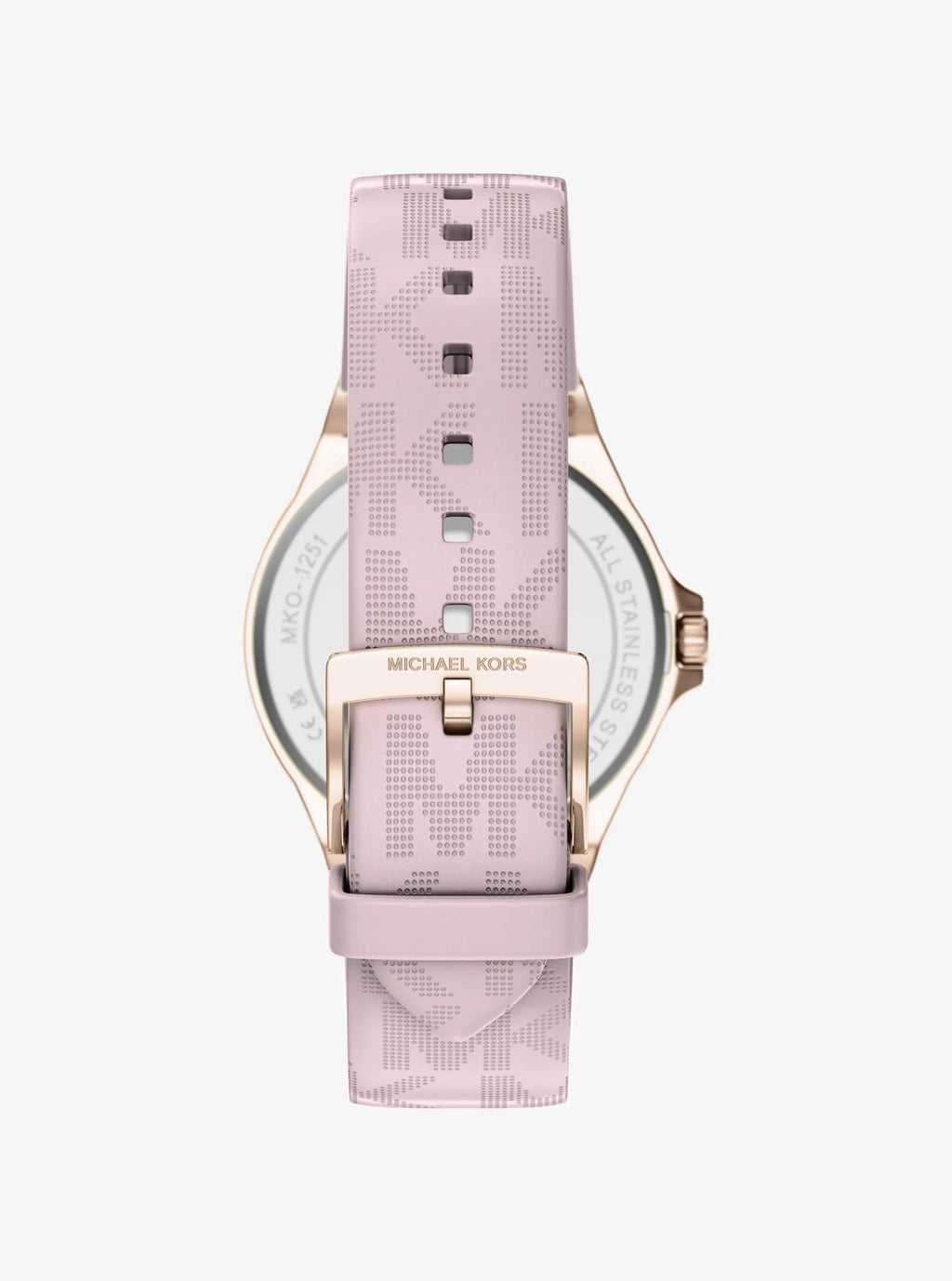 Lennox Pavé Rose Gold-Tone and Logo Silicone Strap Watch