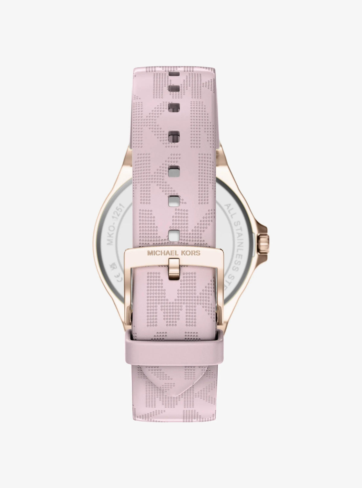 Lennox Pavé Rose Gold-Tone and Logo Silicone Strap Watch