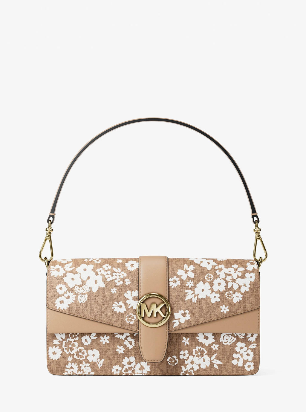 Greenwich Medium Printed Signature Logo Convertible Shoulder Bag