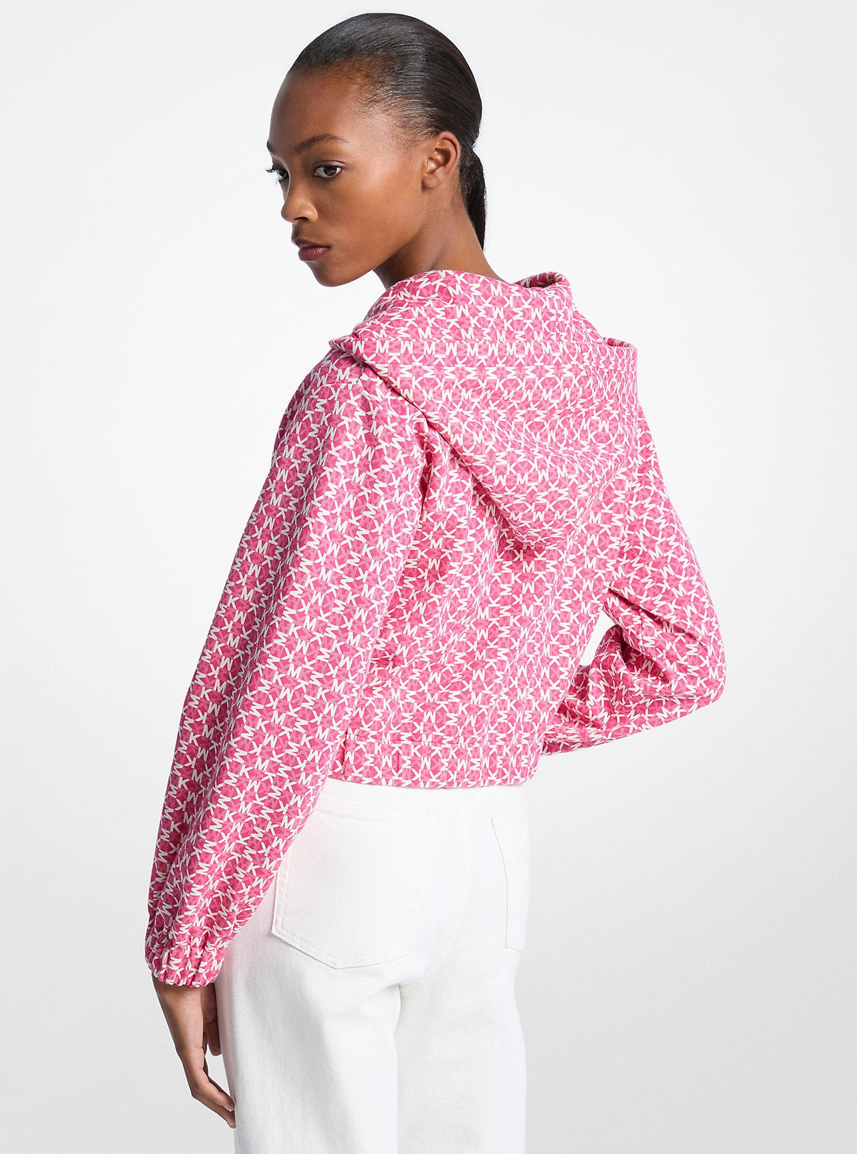 Graphic Logo Cotton Blend Jacket