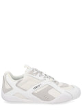 White Galaxia Layered Calf Leather Sneakers