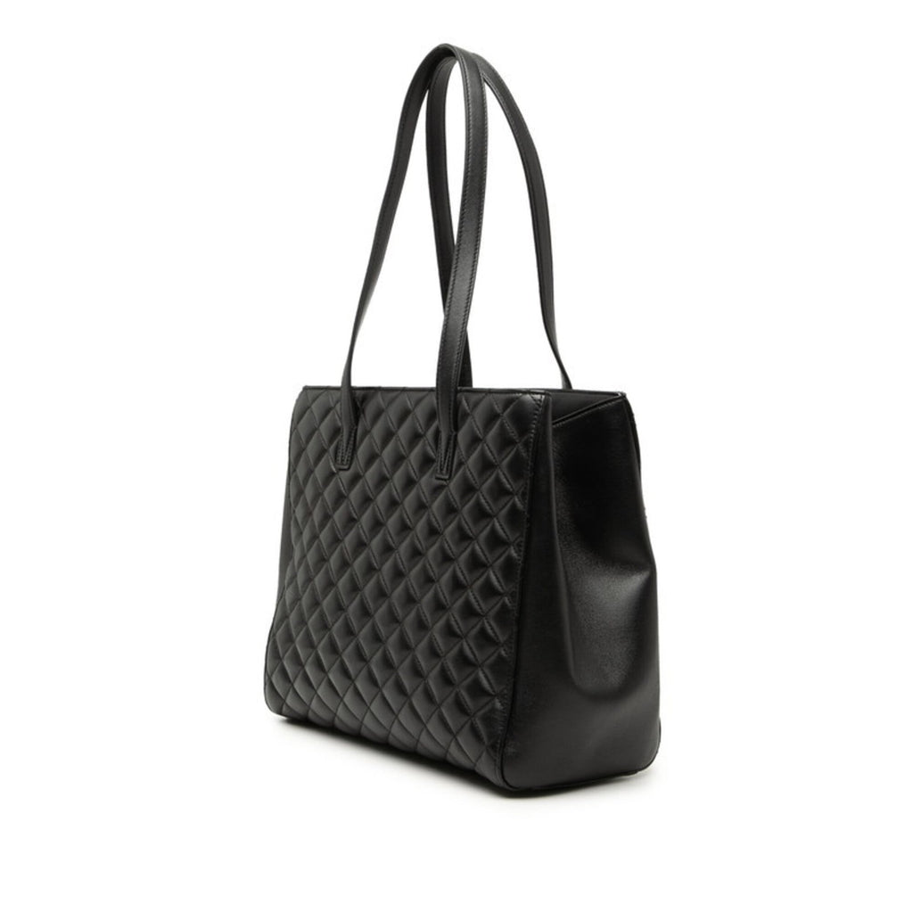 Versace Leather Pouch Tote Bag (Pre-Owned)