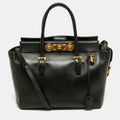 Versace Medusa Black Leather Tote
