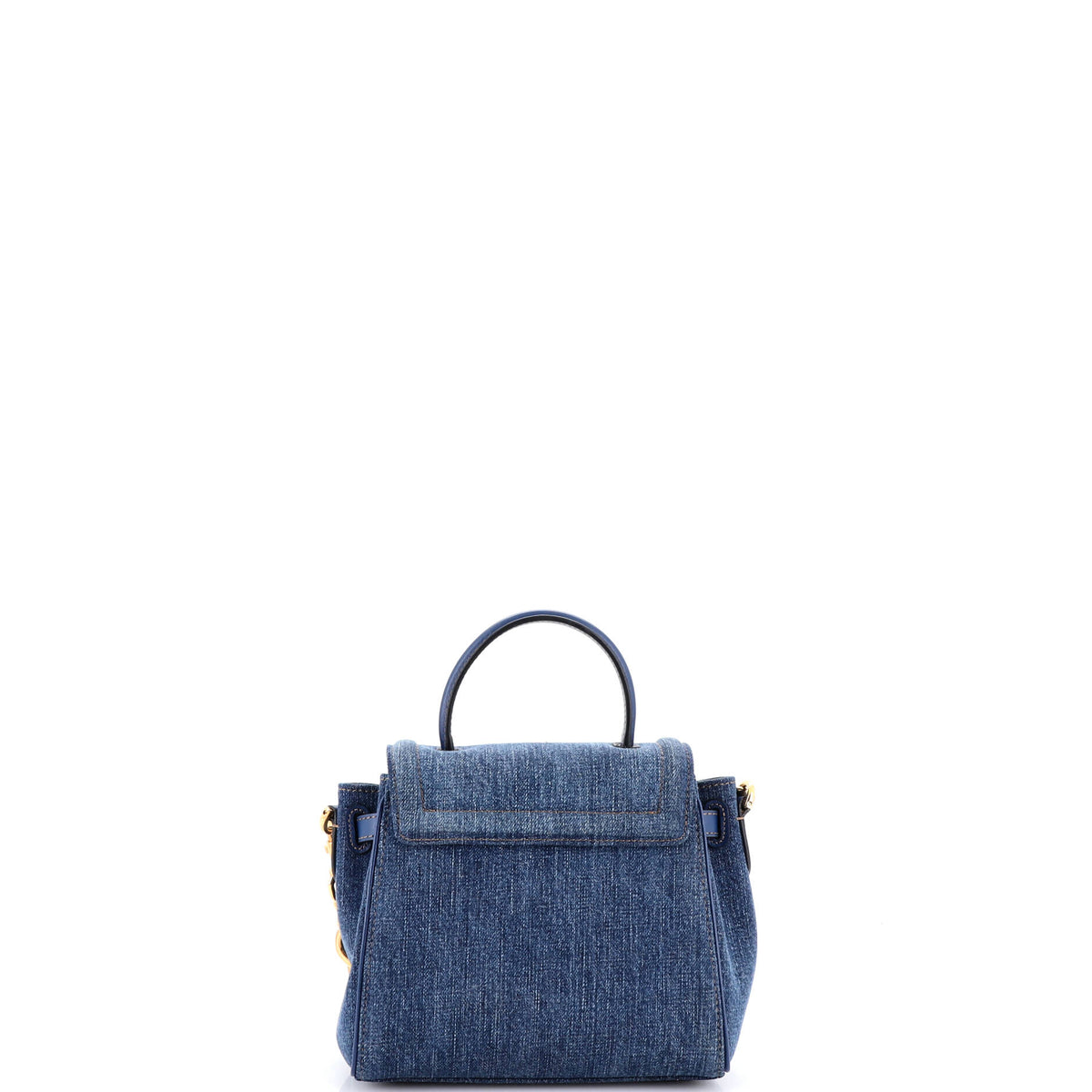 La Medusa Top Handle Bag Denim Small