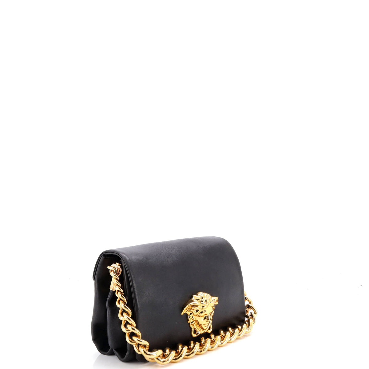 Palazzo Medusa Flap Bag Leather
