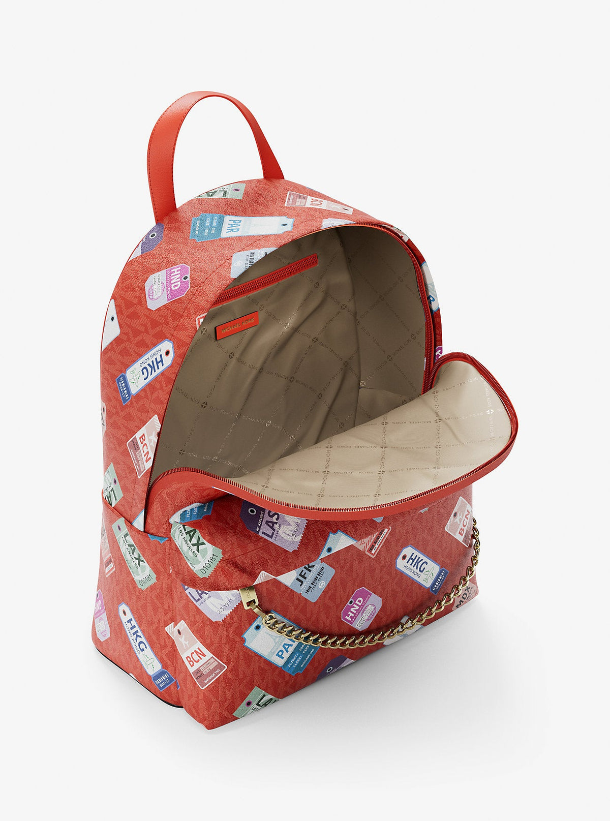 Slater Medium Printed Signature Logo Backpack