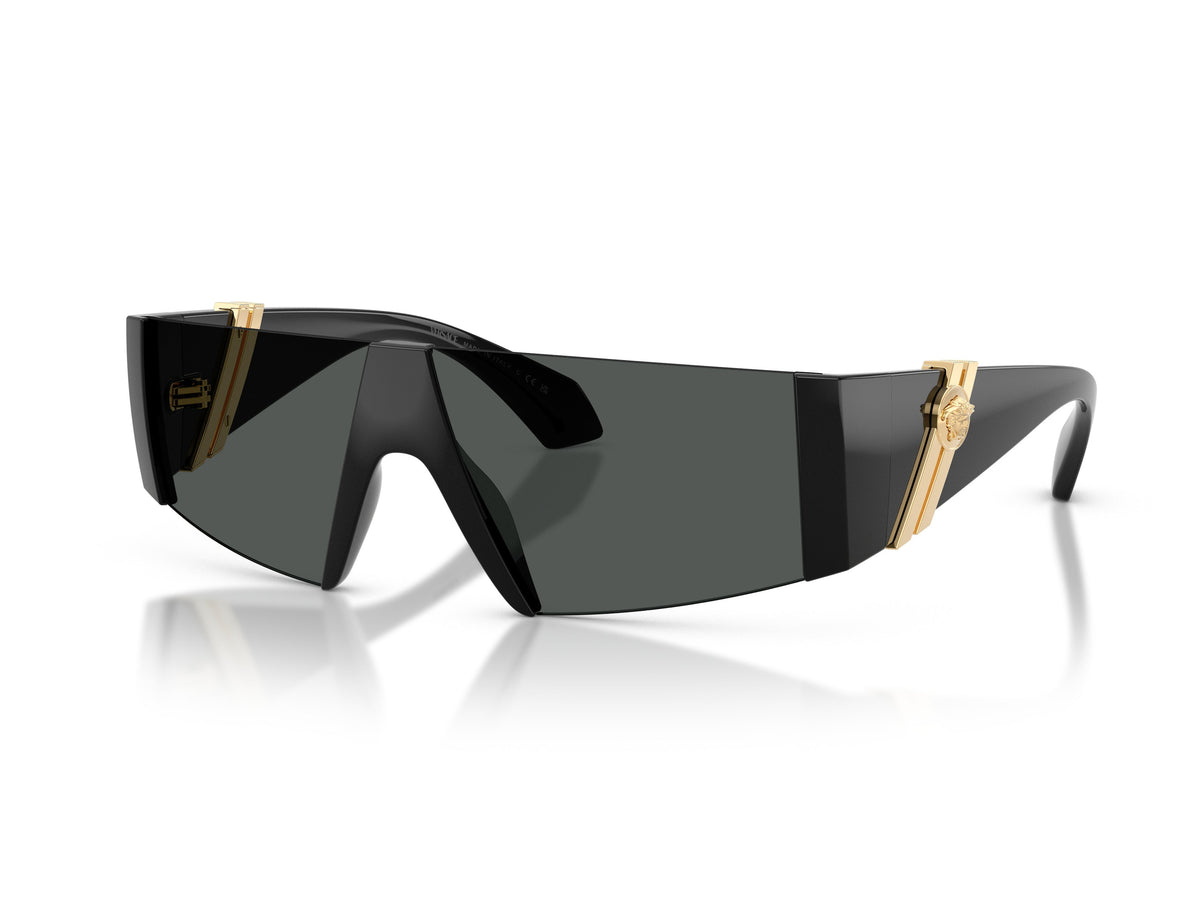 Gold 0ve4516 Oversized Shield Sunglasses