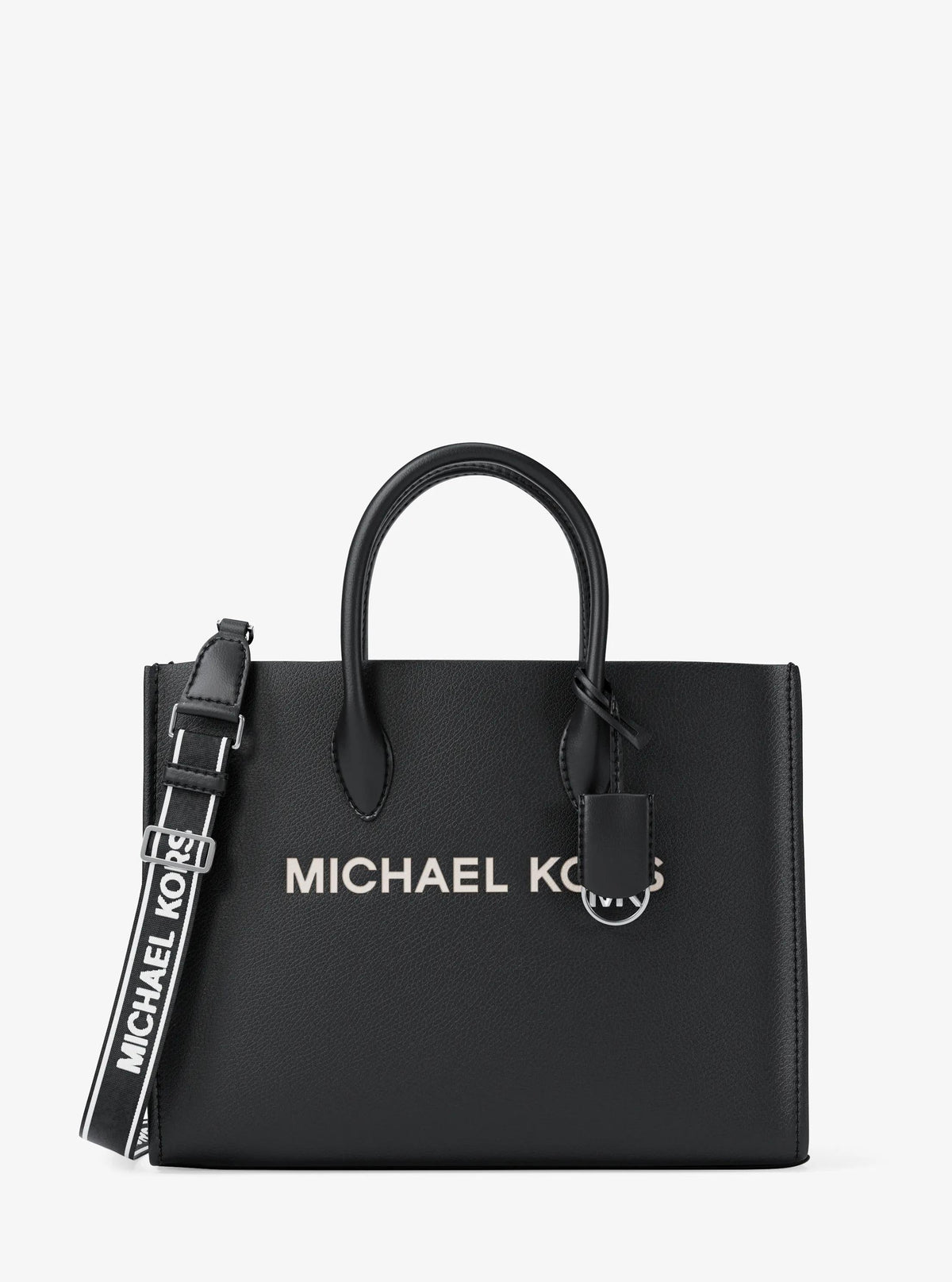Mirella Medium Pebbled Leather Tote Bag