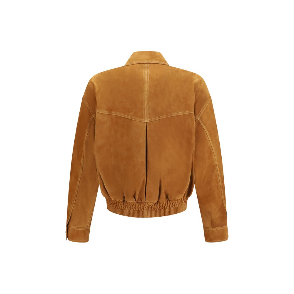Versace Lamb Ovis Aries Leather Men's Jacket