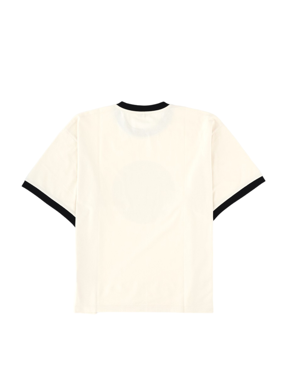 White Gold Medallion Graphic Cotton T-Shirt