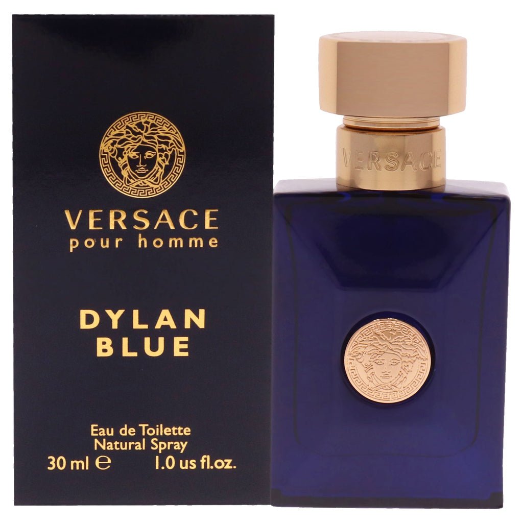 Dylan Blue Kit by Versace for Men - 2 Pc Kit 3.4 oz EDT Spray, 1 oz EDT Spray