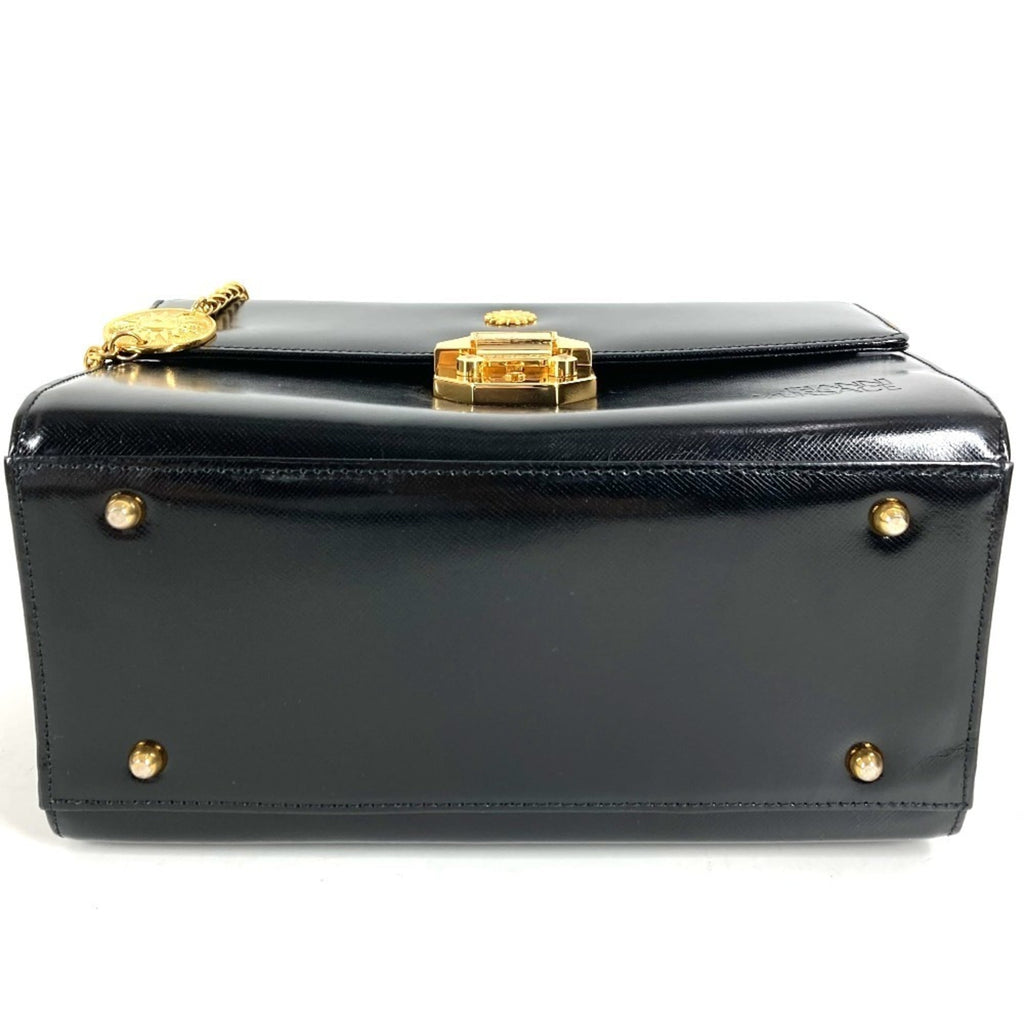 Versace Leather Handbag Vanity Bag (Pre-Owned)