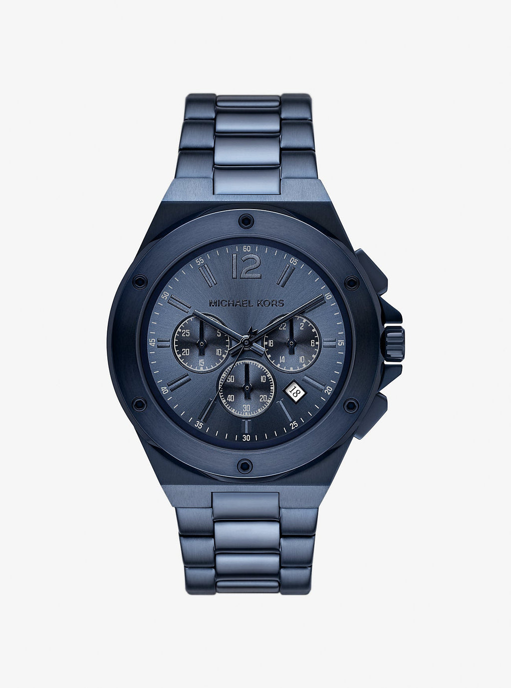 Oversized Lennox Blue-Tone Watch