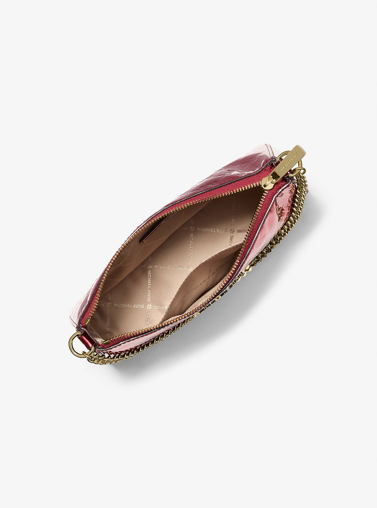 Jet Set Medium Metallic Logo Debossed Pochette and Card Case Gift Set
