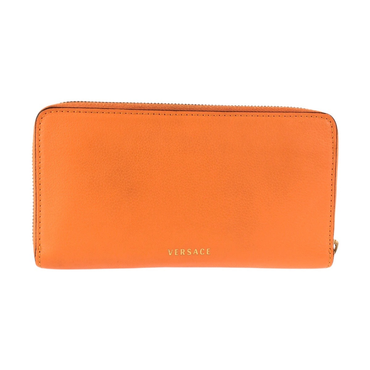 Versace Medusa Leather Zip-Around Wallet