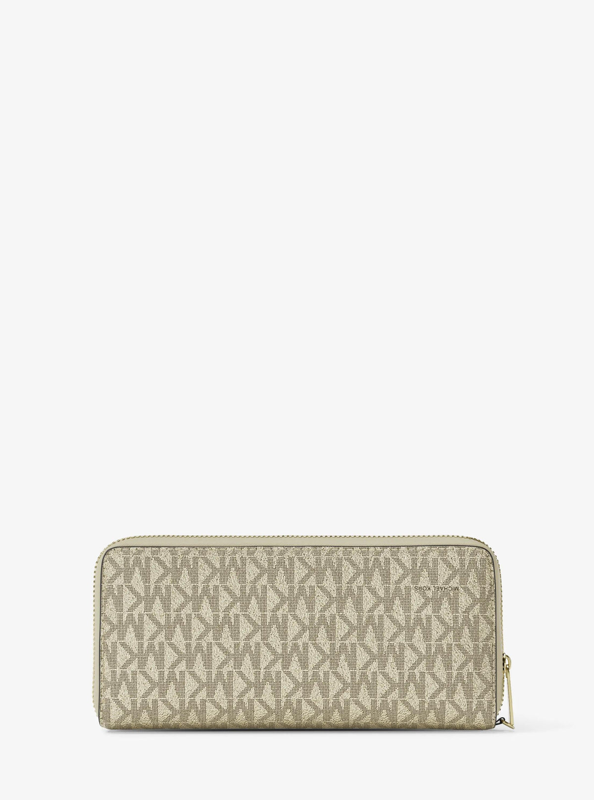 Jet Set Large Metallic Signature Logo Continental Wallet