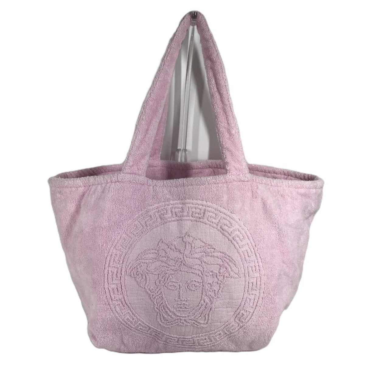 Versace Cotton Boston Bag Shoulder Bag Tote Bag (Pre-Owned)