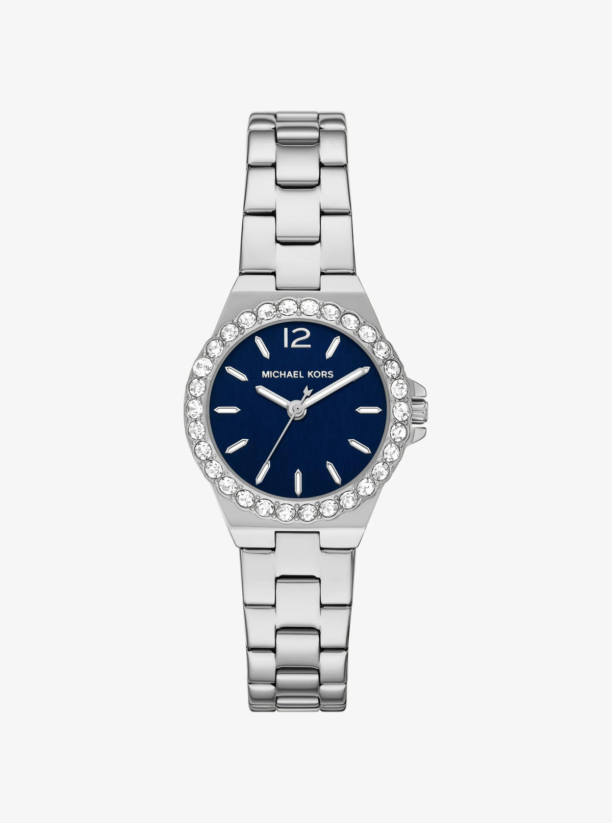 Mini Lennox Pavé Silver-Tone Watch