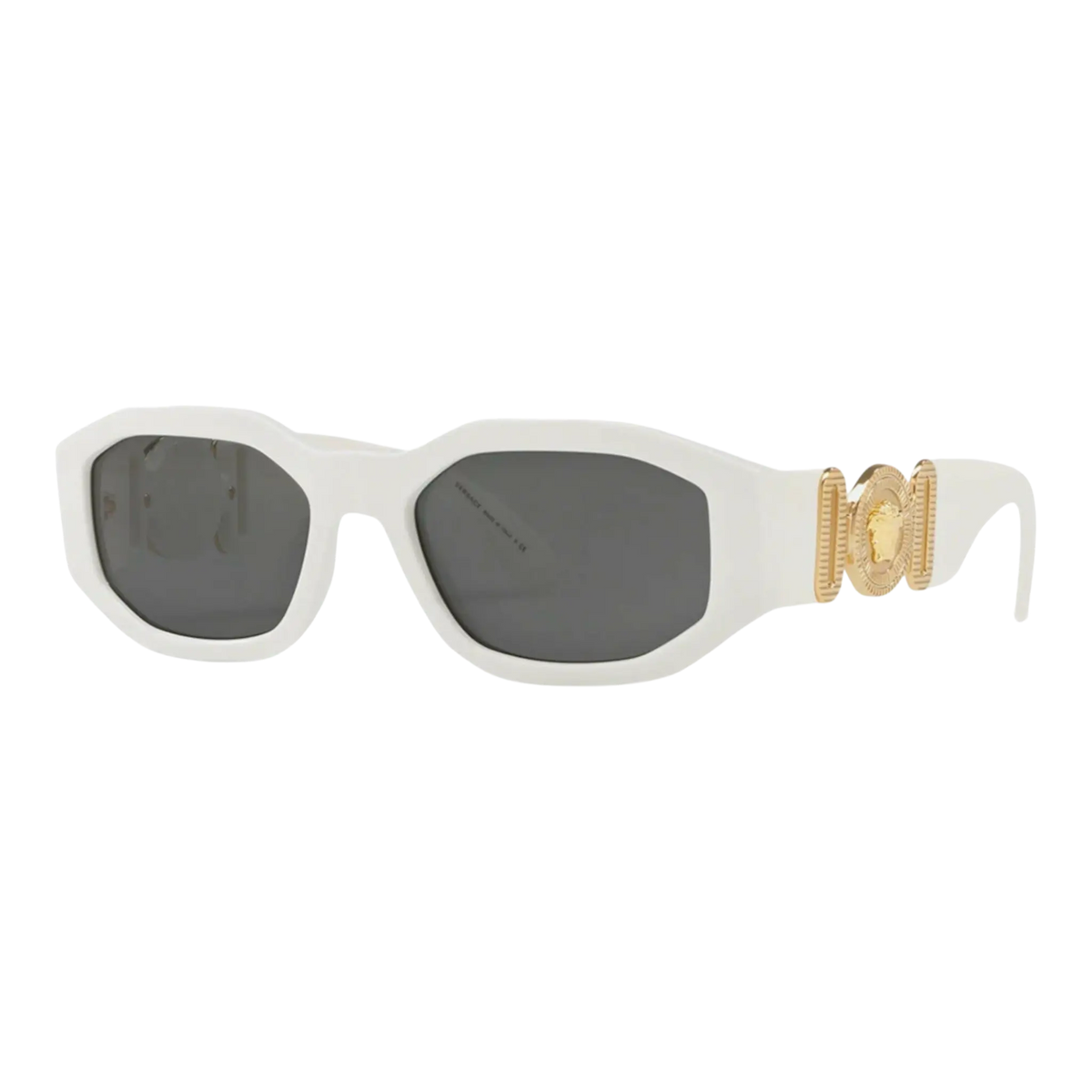 Versace Medusa Biggie Sunglasses in White/Dark Grey | Men 53mm