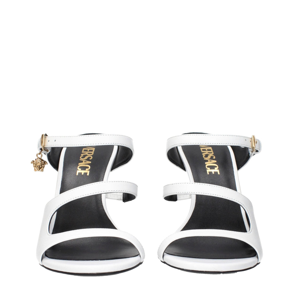 Versace Leather Stiletto Heel Women's Sandals