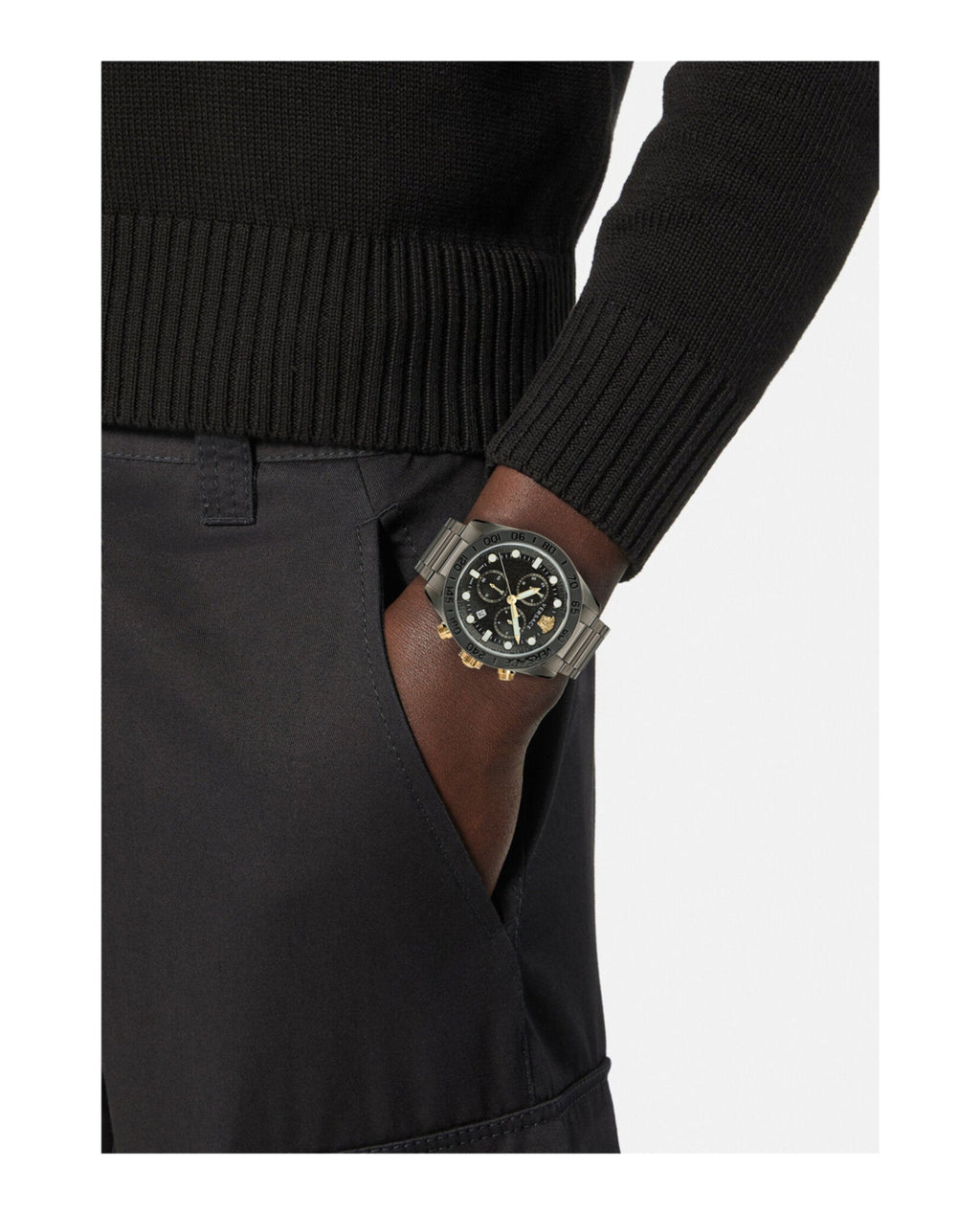 Greca Dome Chrono Bracelet Watch