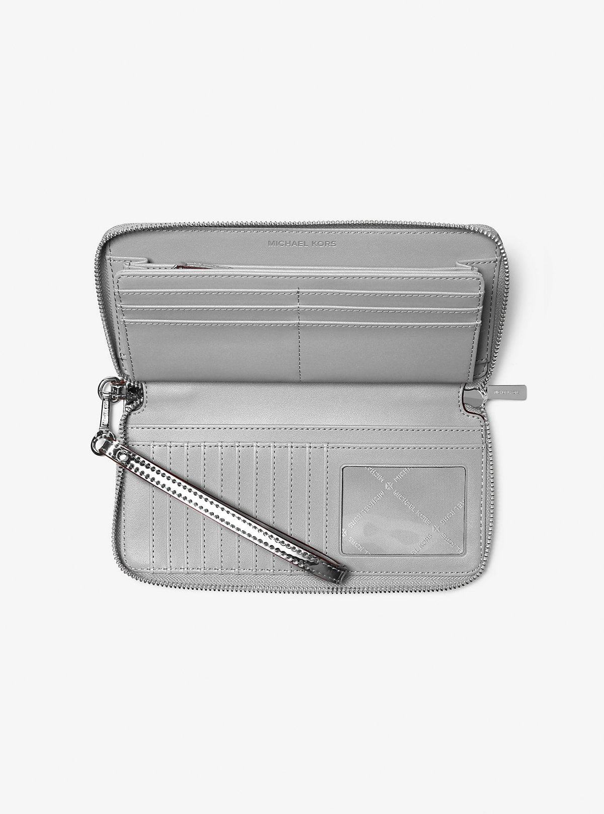 Jet Set Large Patent Logo Debossed Continental Wallet