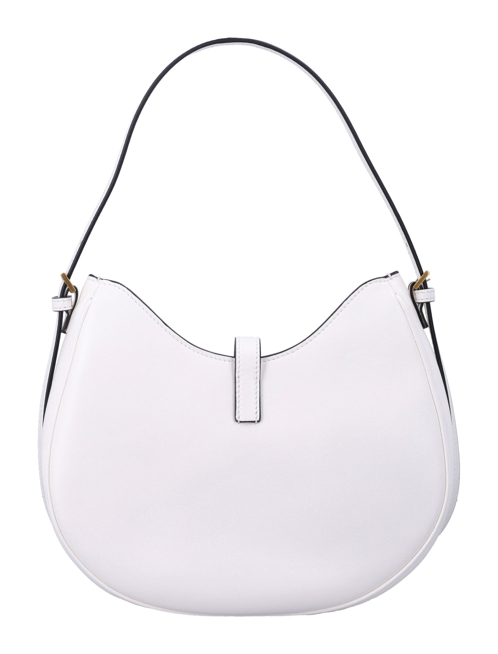 Small Hobo Curved Medusa Leather Shoulder Bag