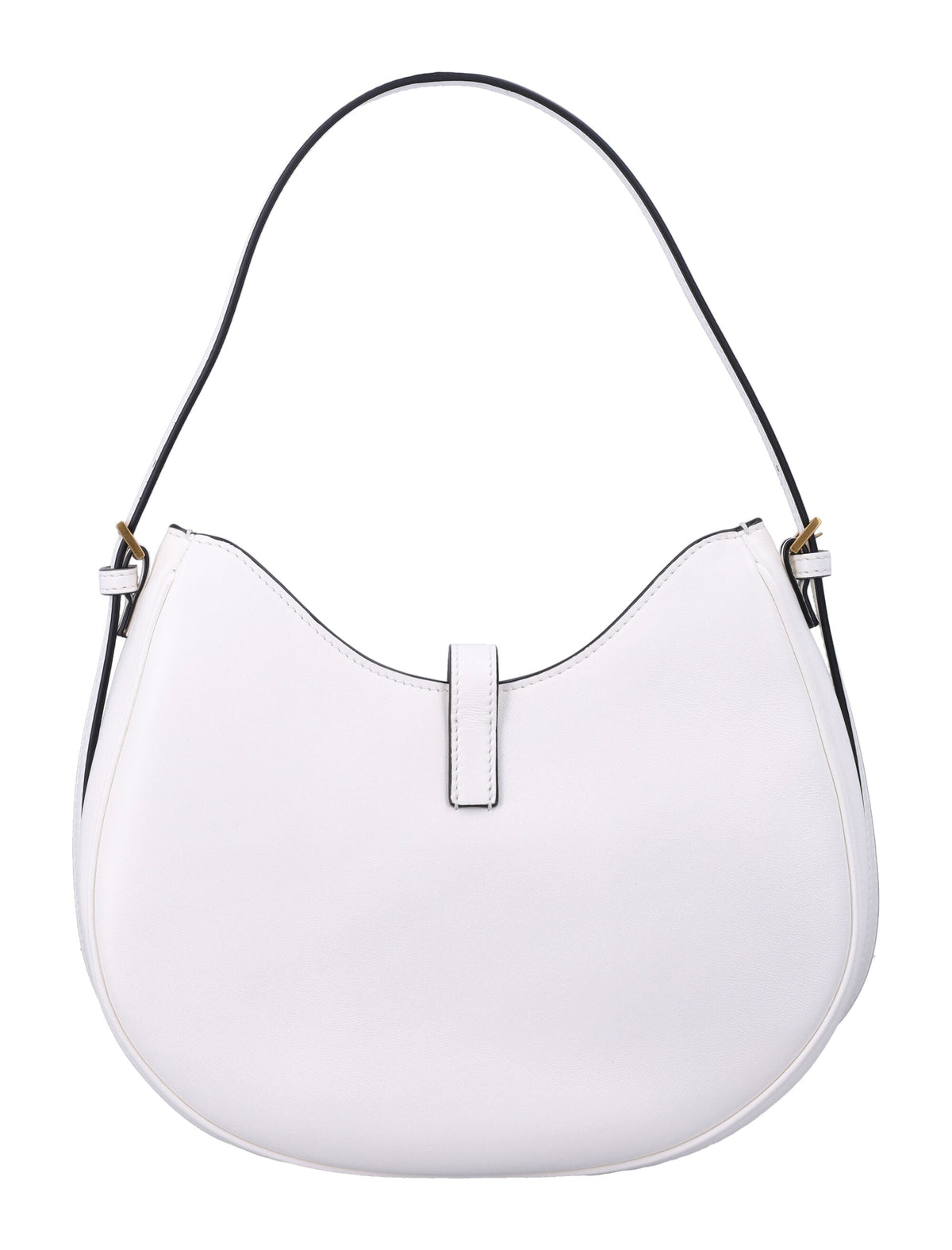 Small Hobo Curved Medusa Leather Shoulder Bag