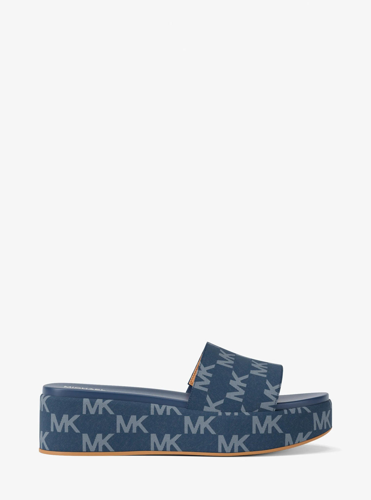 Sadler Logo Jacquard Platform Slide Sandal