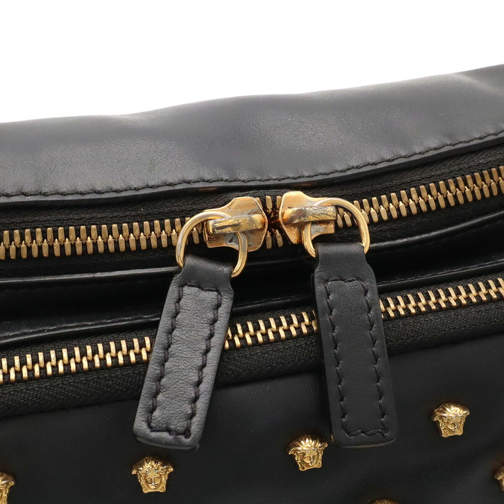 Versace Leather Boston Bag Fanny Pack (Pre-Owned)